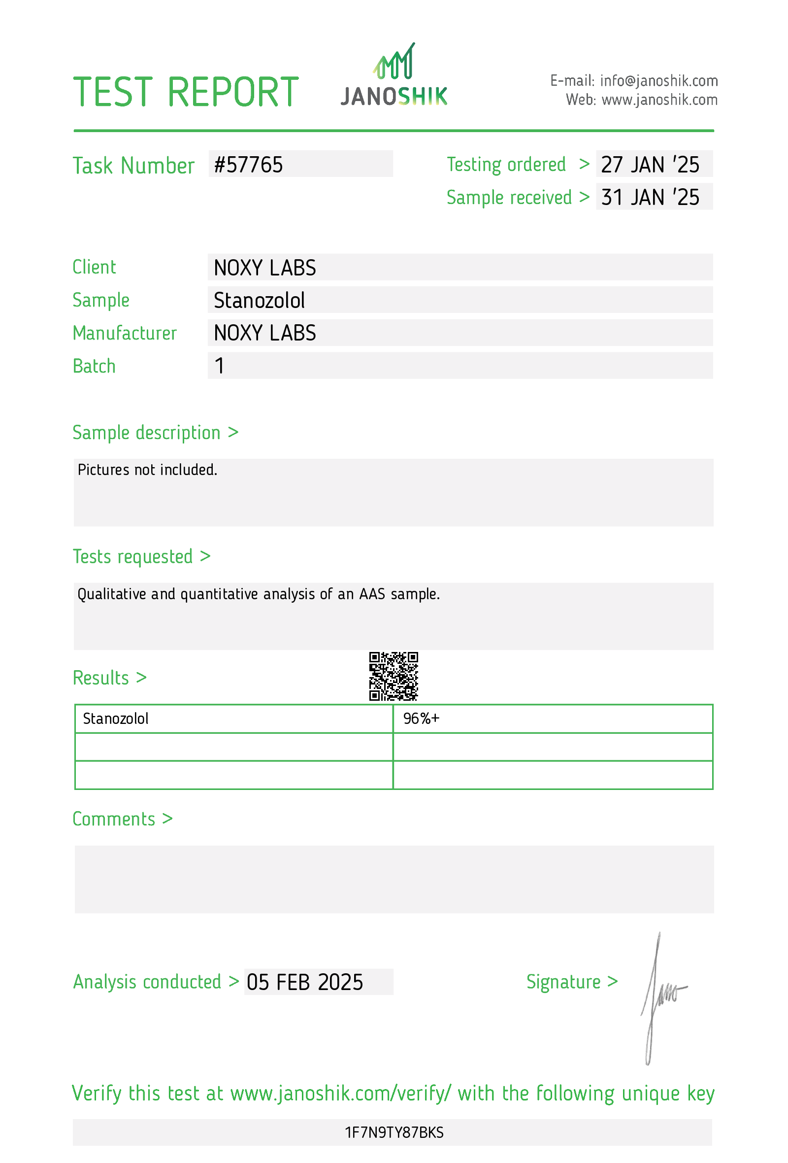 Certificate scan