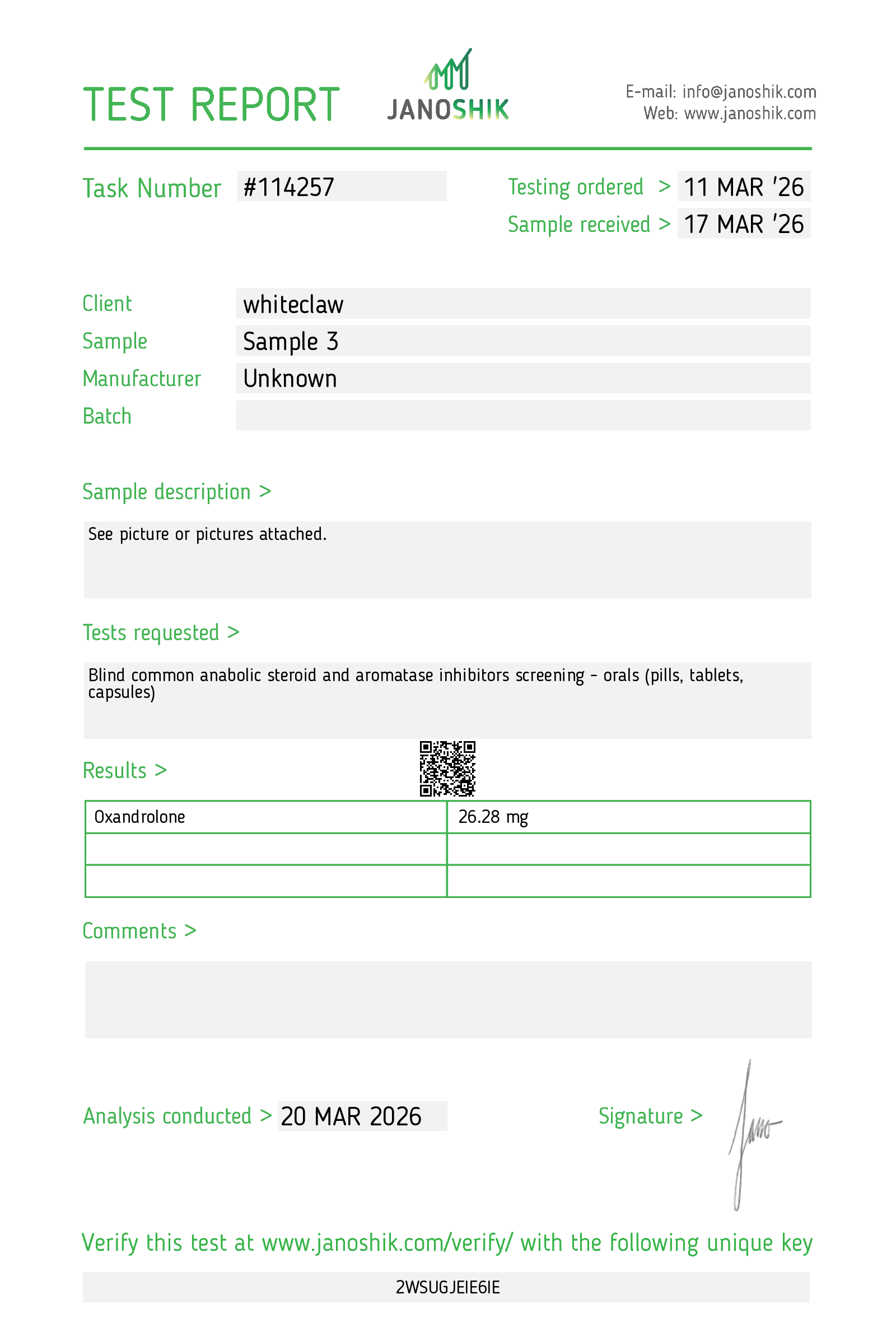 Certificate scan