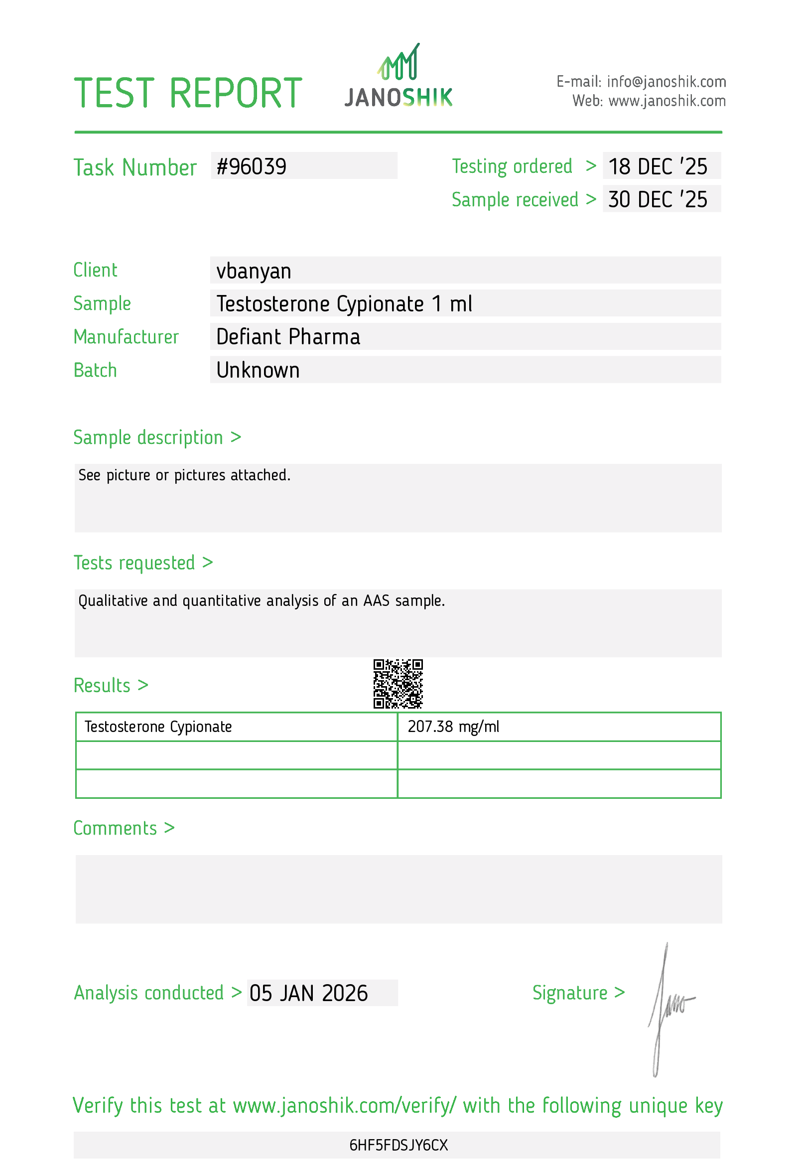 Certificate scan