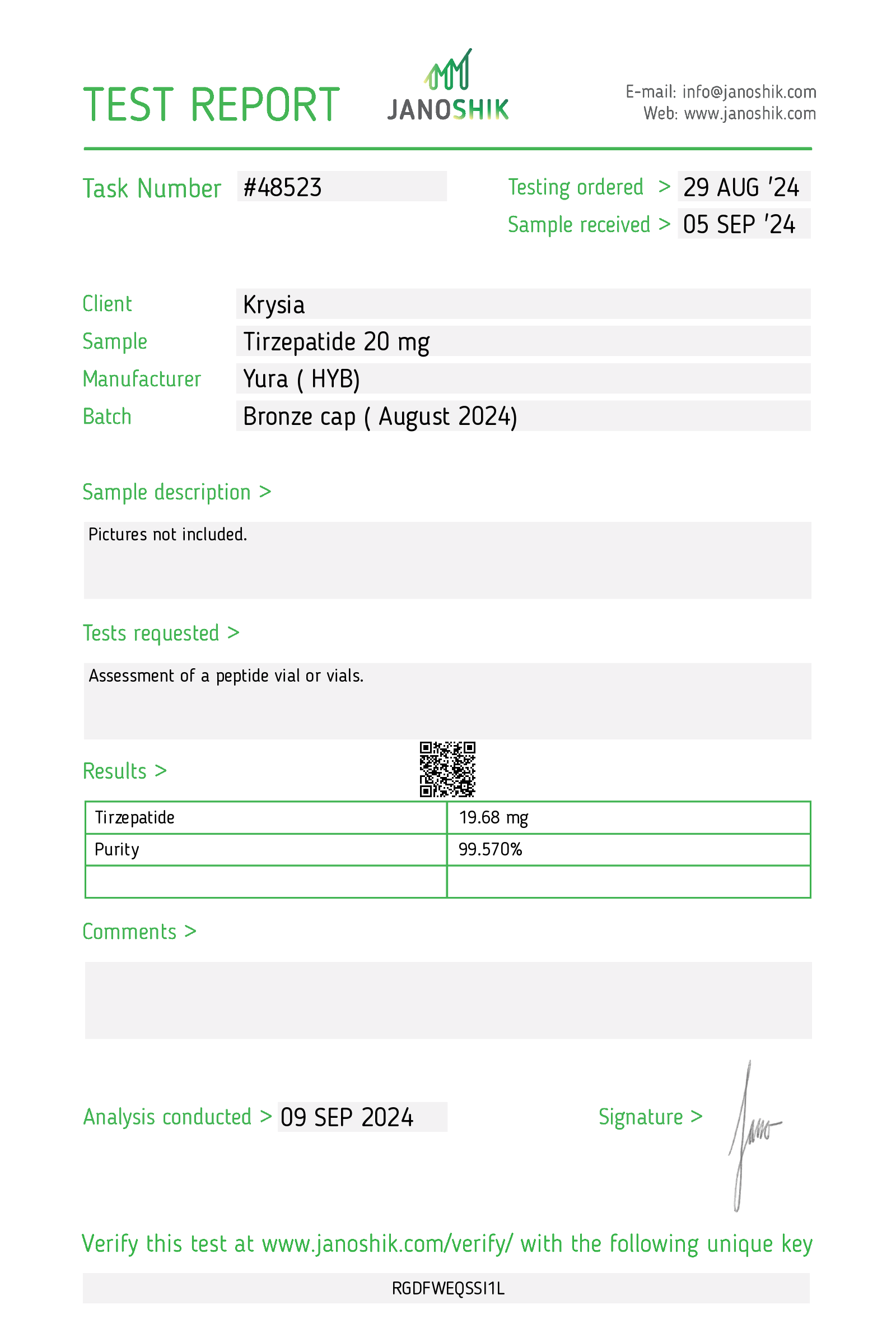 Certificate scan