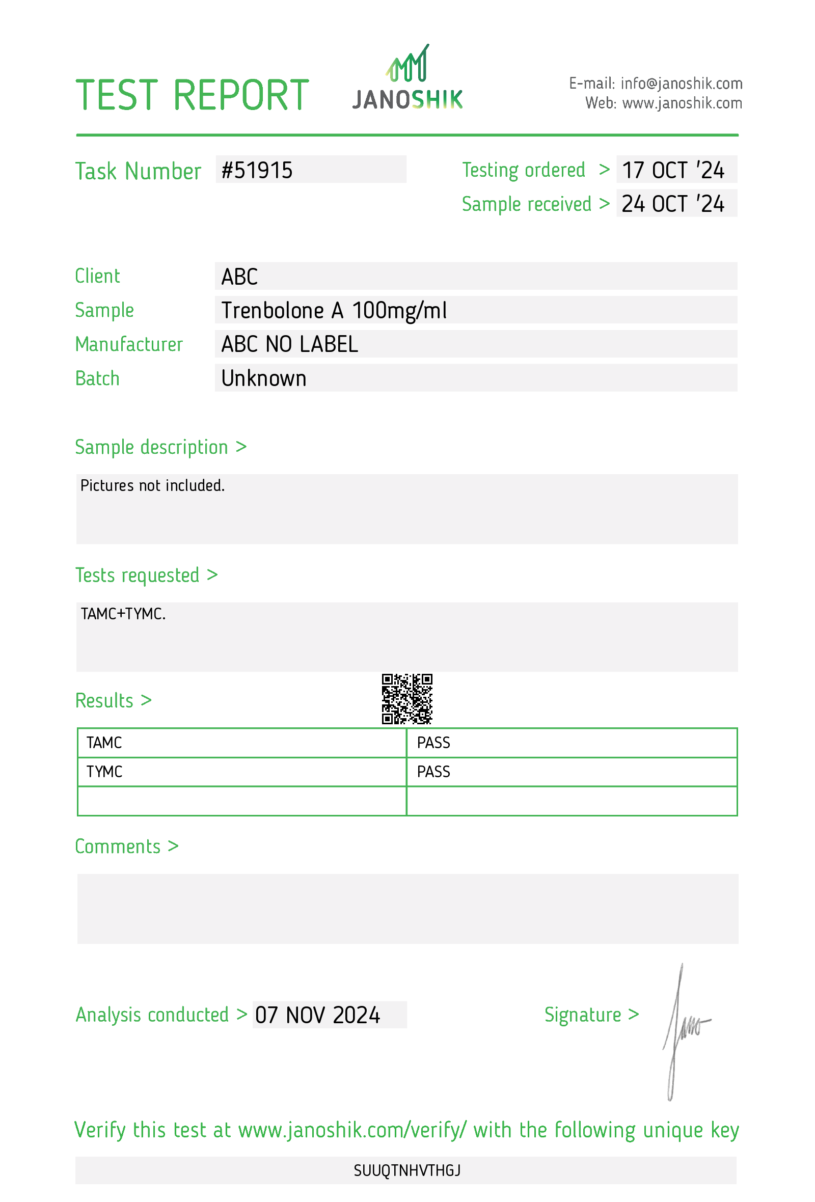 Certificate scan