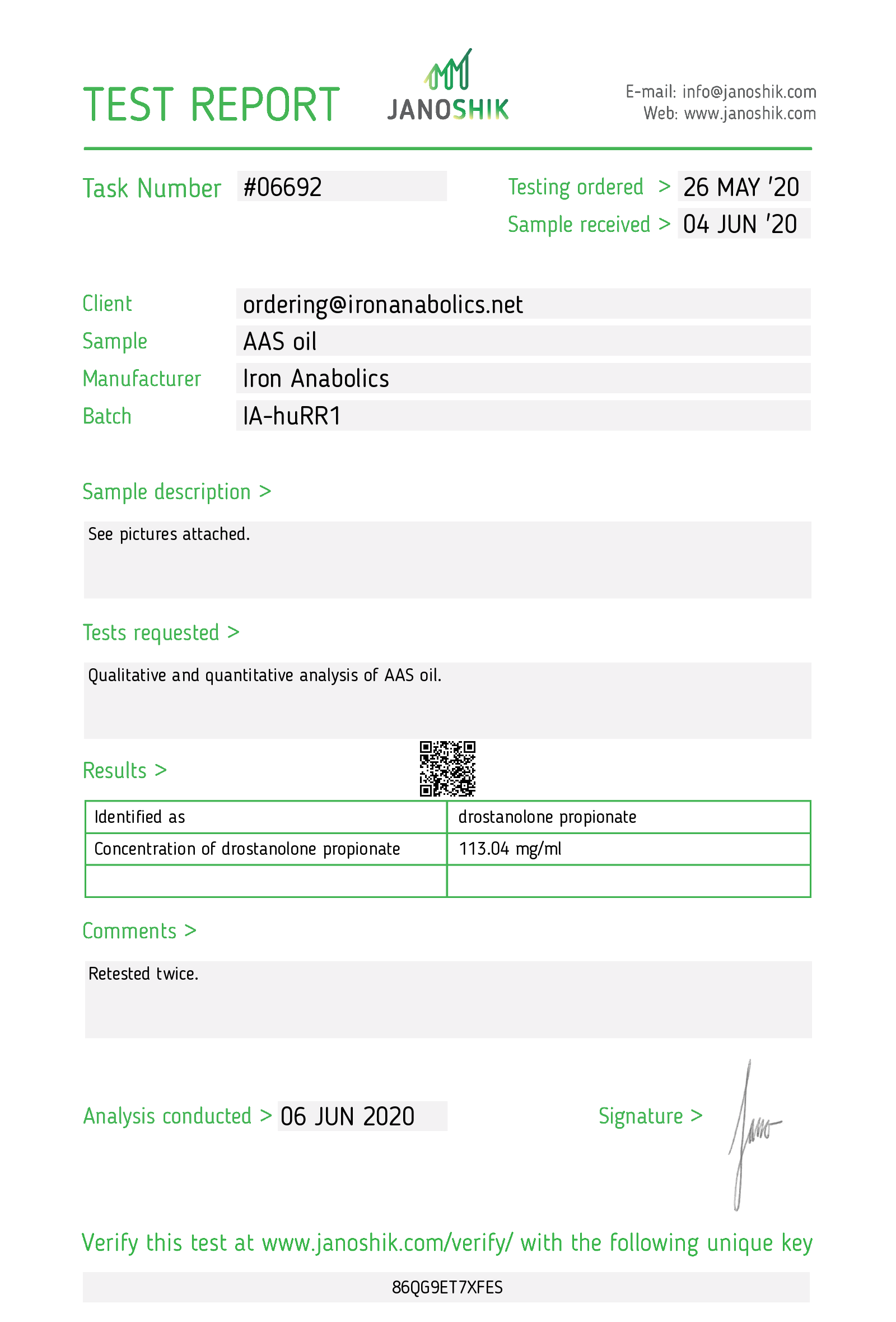Certificate scan