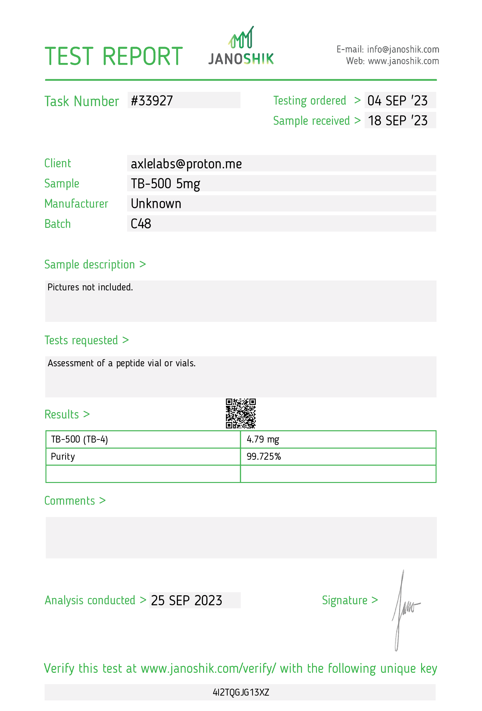 Certificate scan