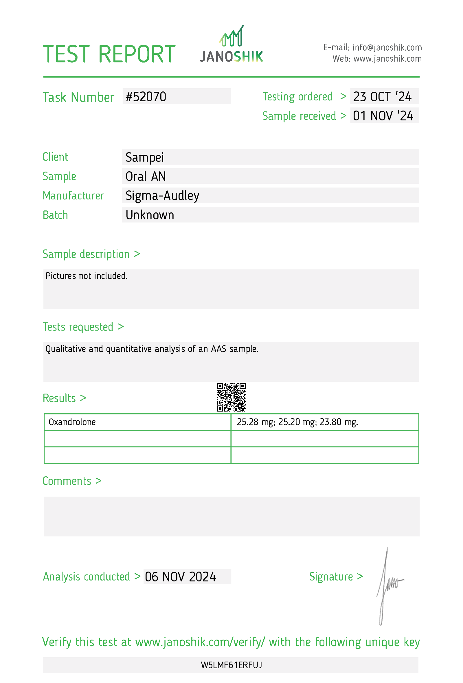 Certificate scan