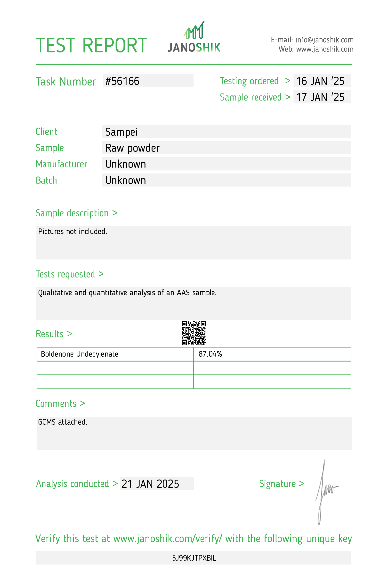Certificate scan