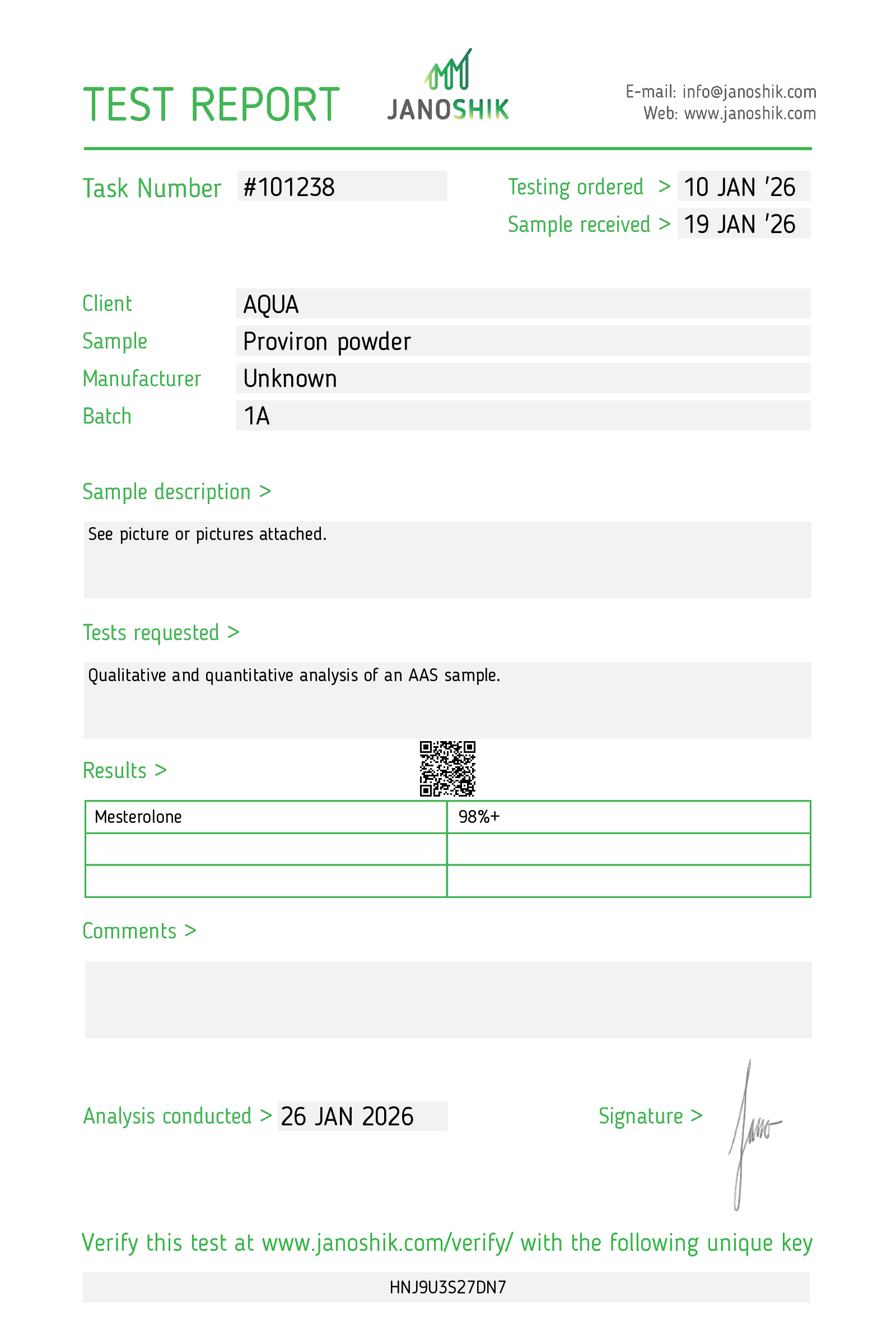 Certificate scan