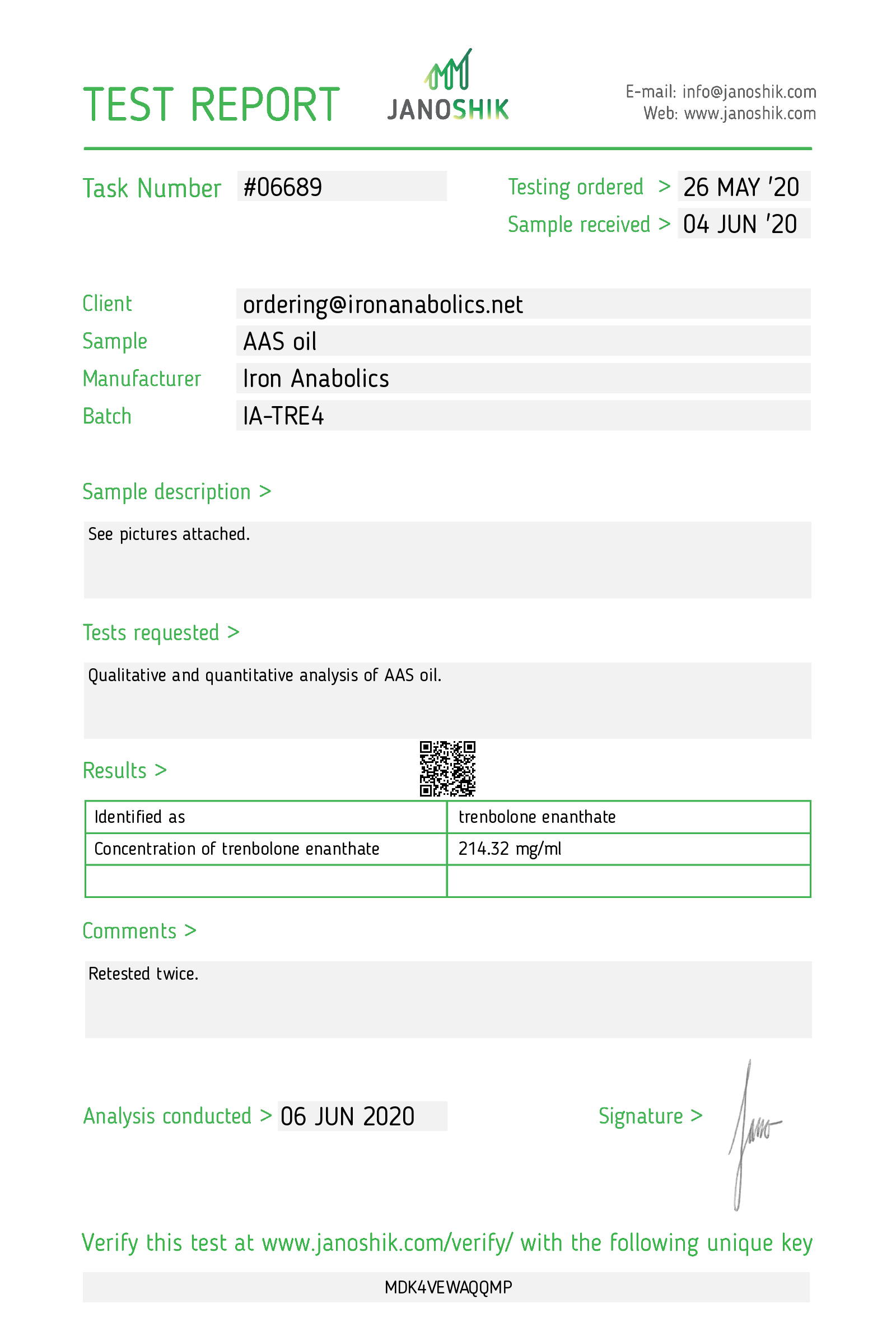 Certificate scan