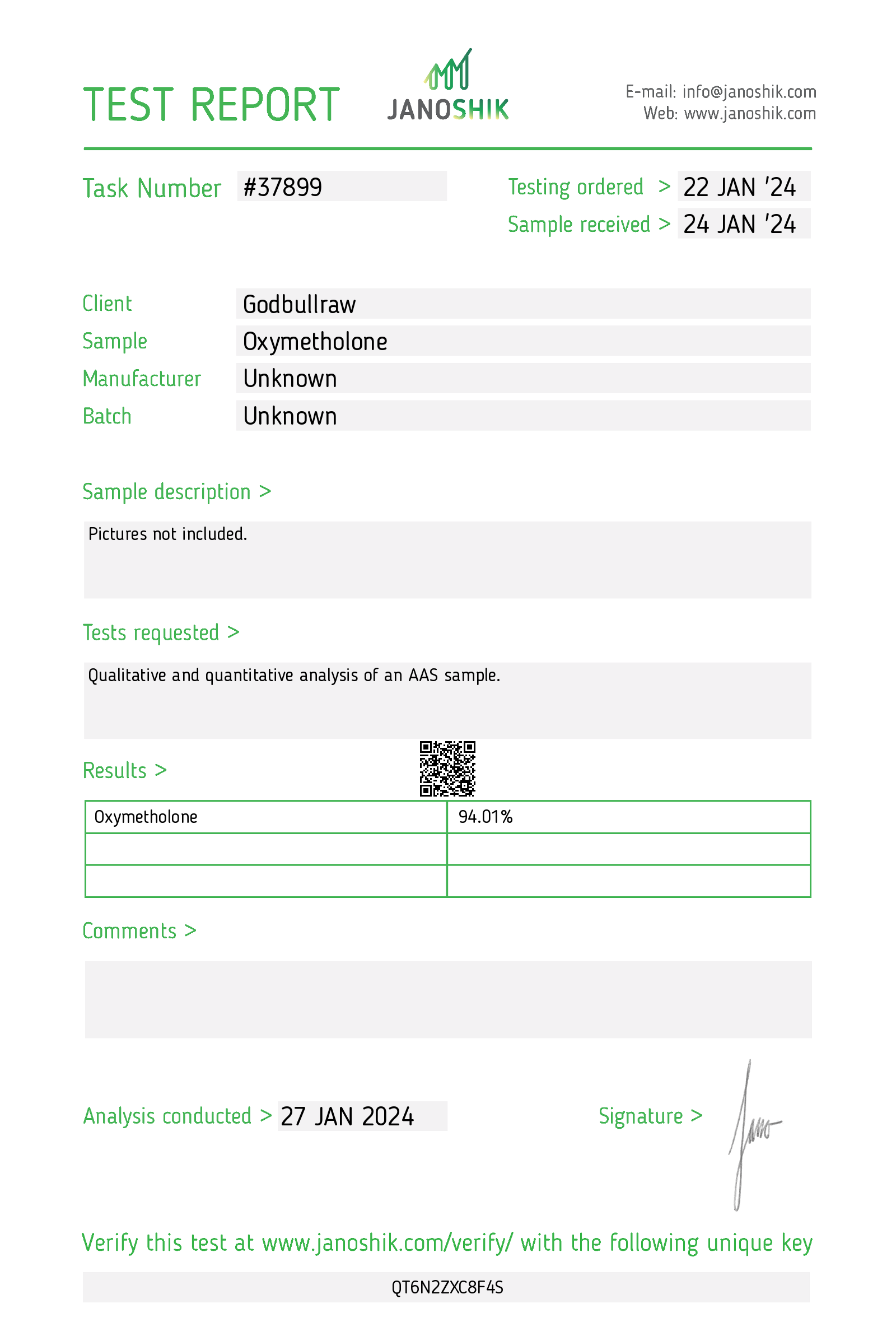 Certificate scan
