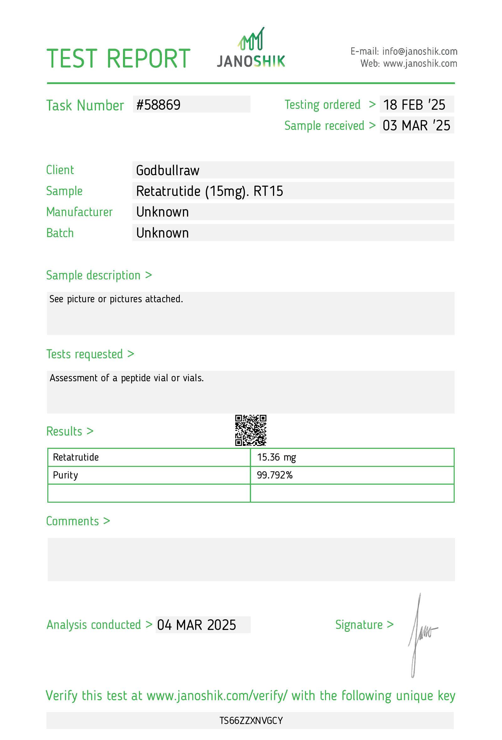 Certificate scan