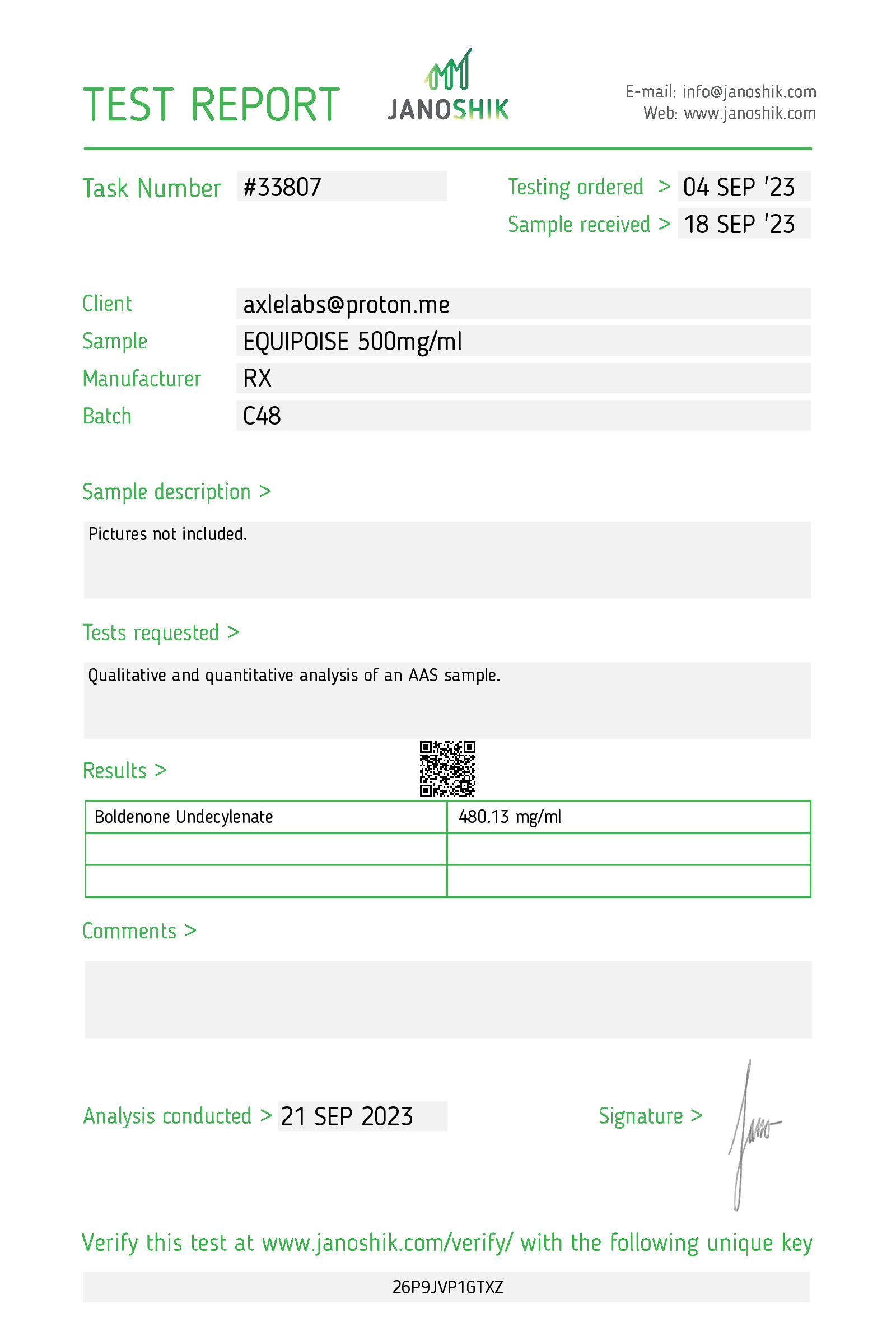 Certificate scan