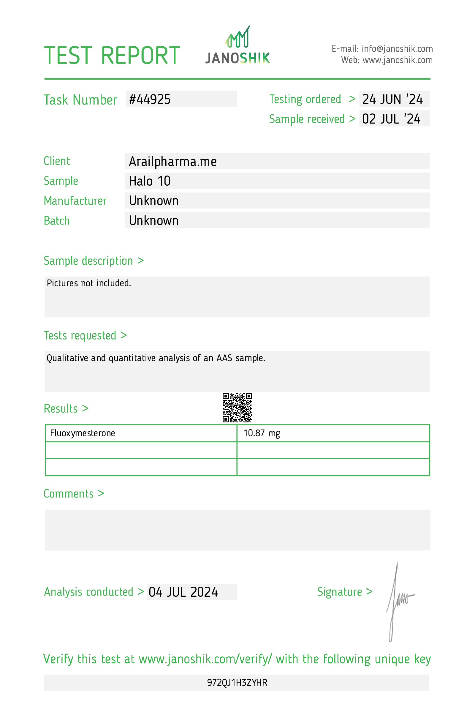 Certificate scan