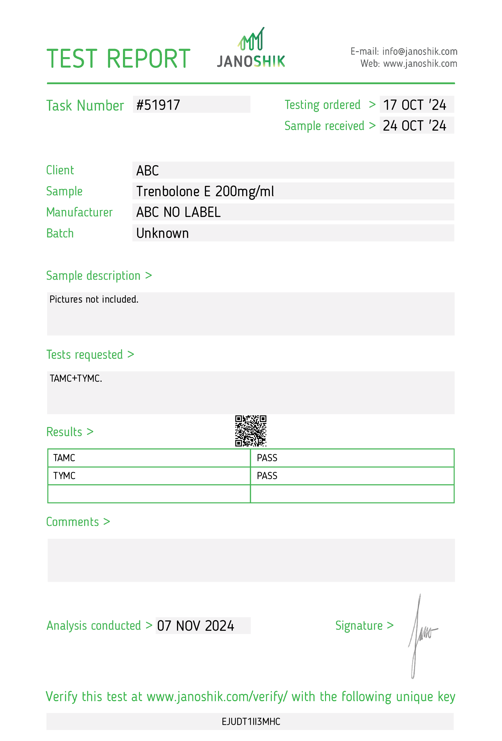 Certificate scan
