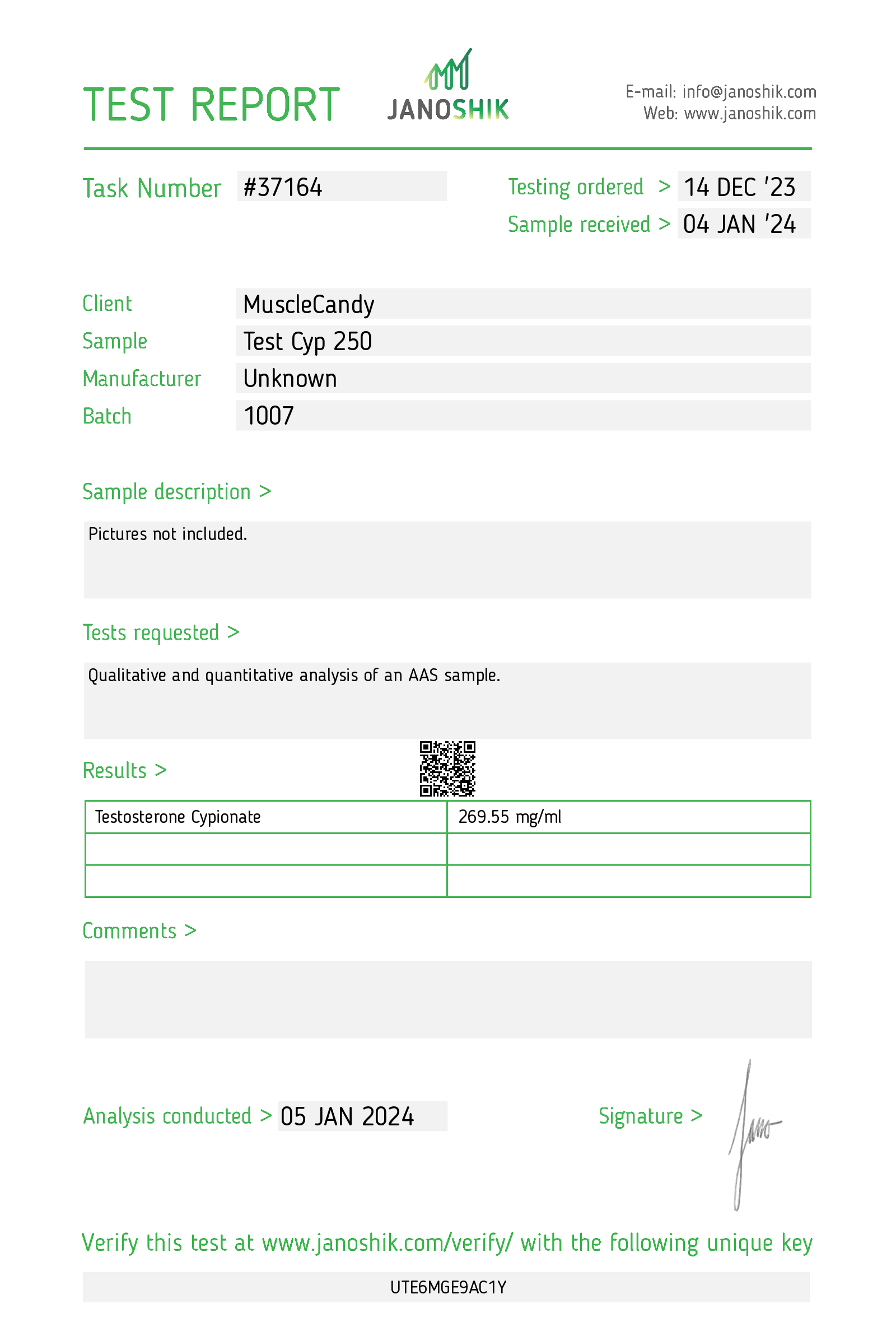 Certificate scan