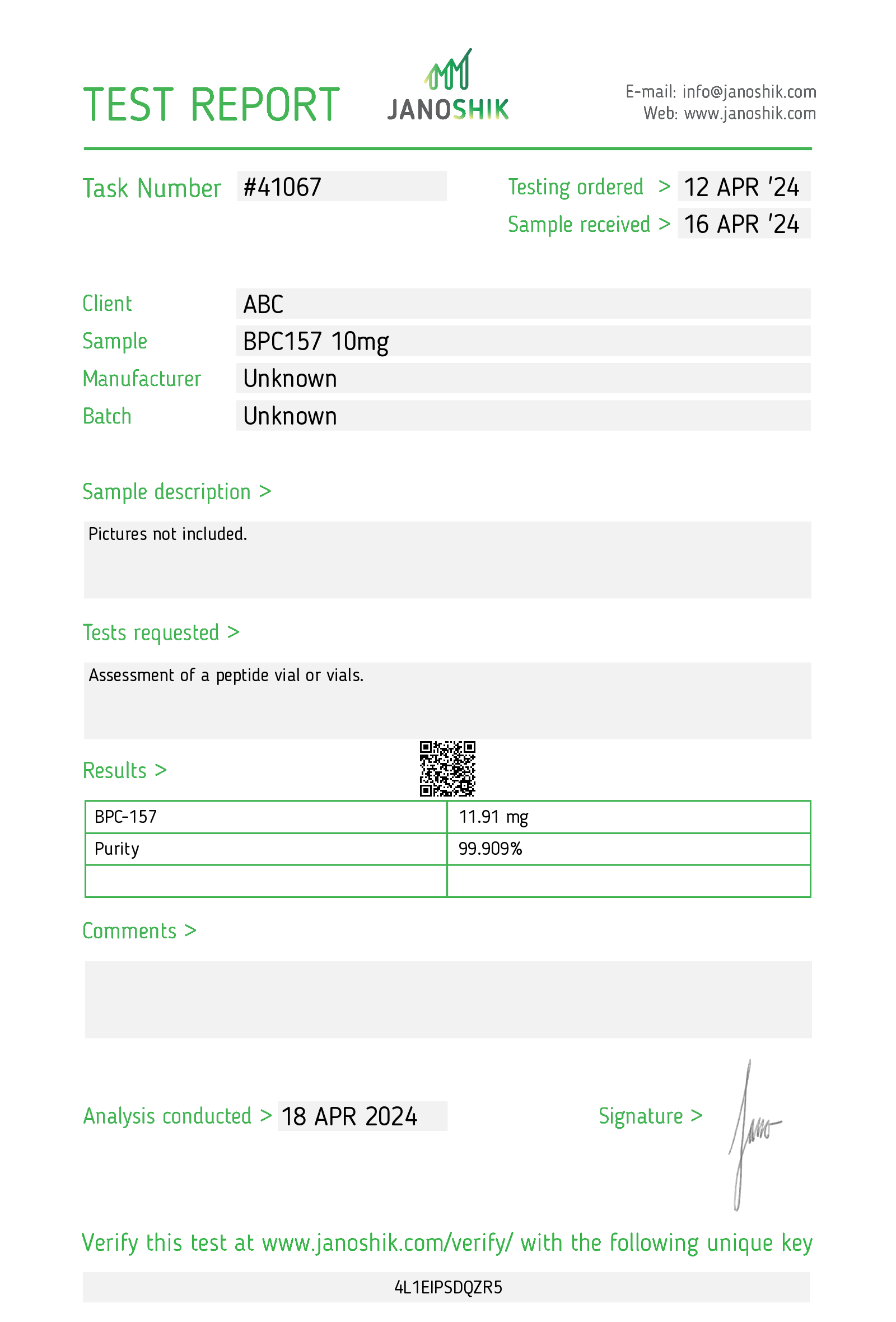 Certificate scan
