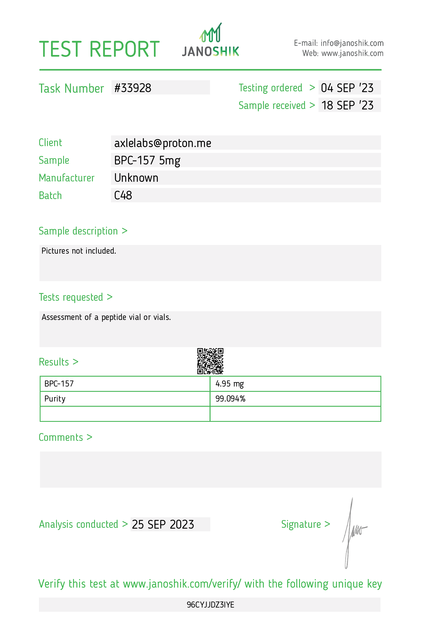 Certificate scan
