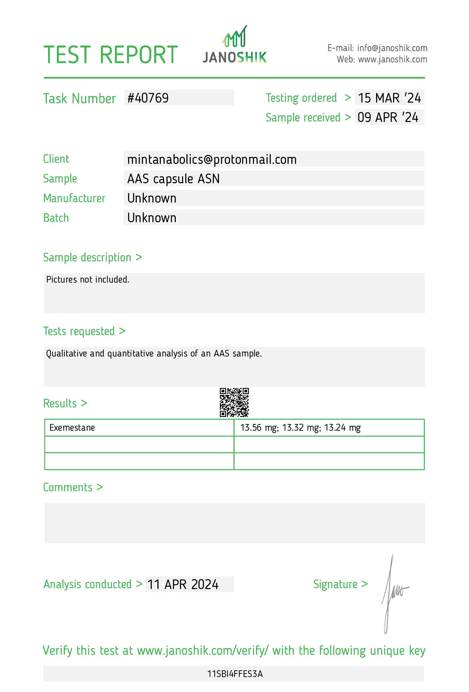 Certificate scan