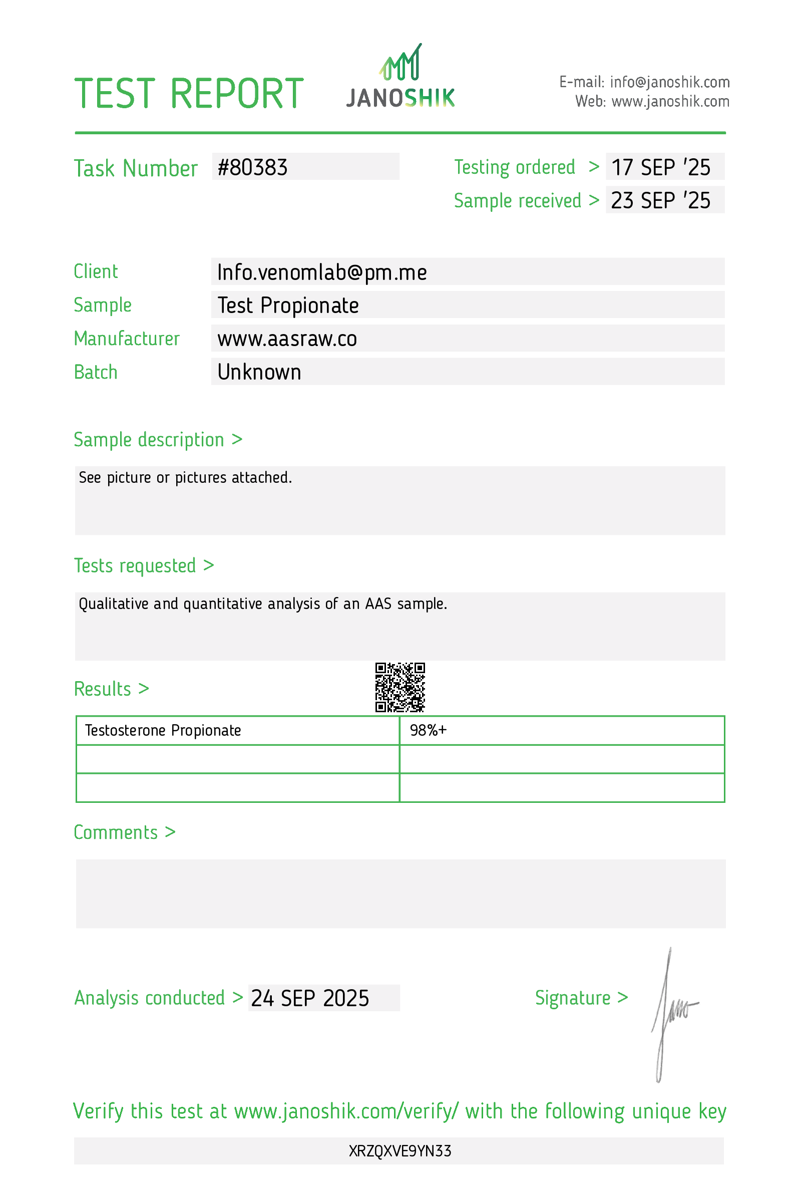Certificate scan