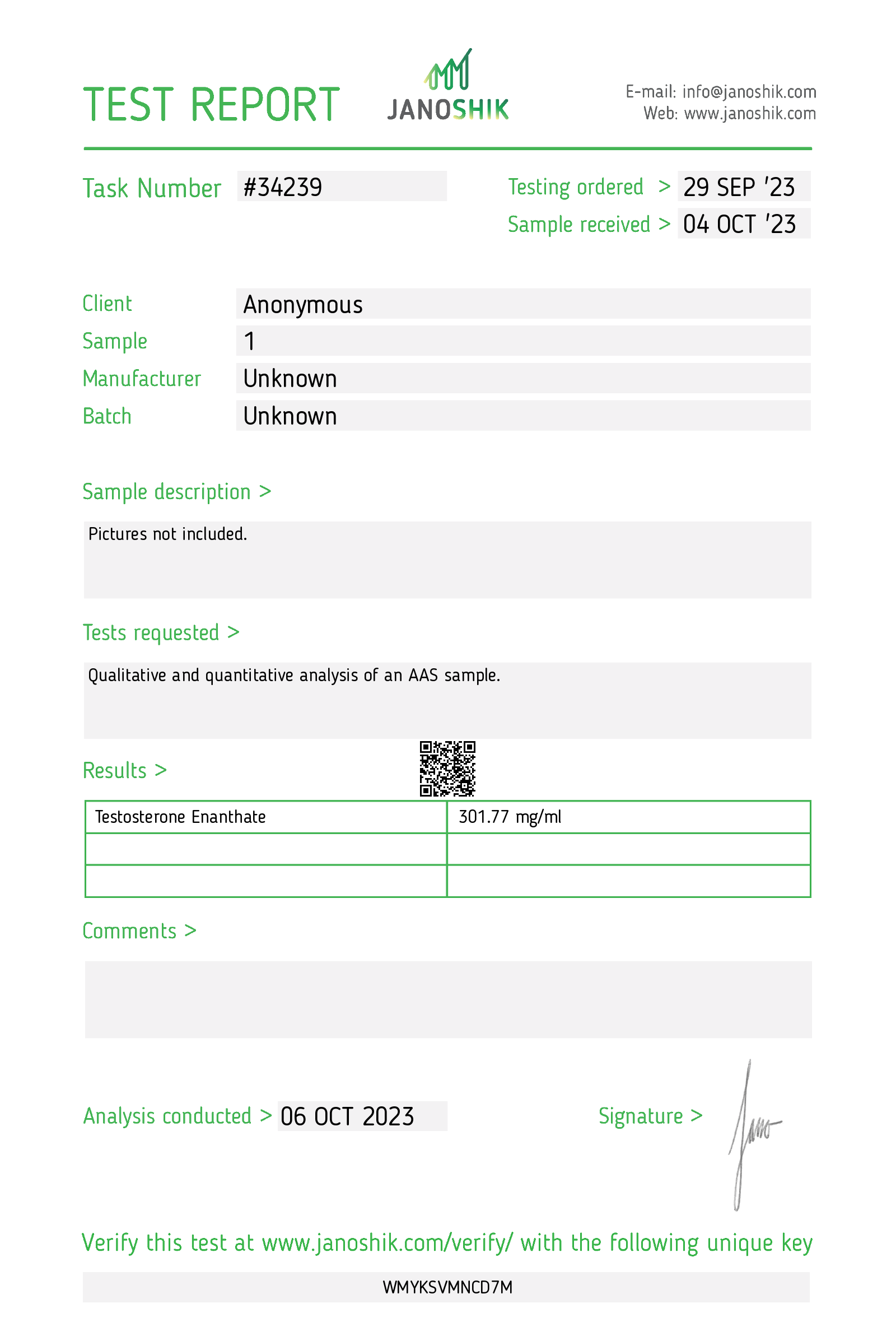 Certificate scan